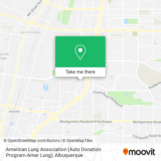 American Lung Association (Auto Donation Program-Amer Lung) map