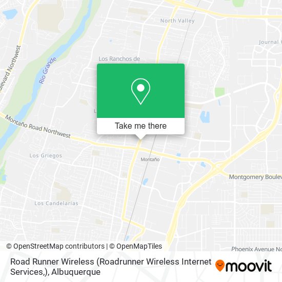 Mapa de Road Runner Wireless (Roadrunner Wireless Internet Services,)