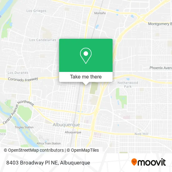 Mapa de 8403 Broadway Pl NE