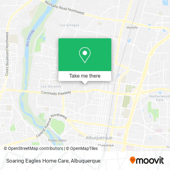 Soaring Eagles Home Care map