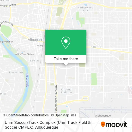 Unm Soccer / Track Complex (Unm Track Field & Soccer CMPLX) map