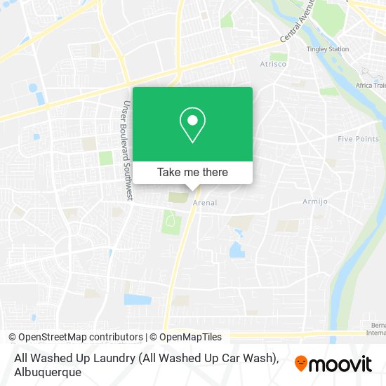 All Washed Up Laundry (All Washed Up Car Wash) map