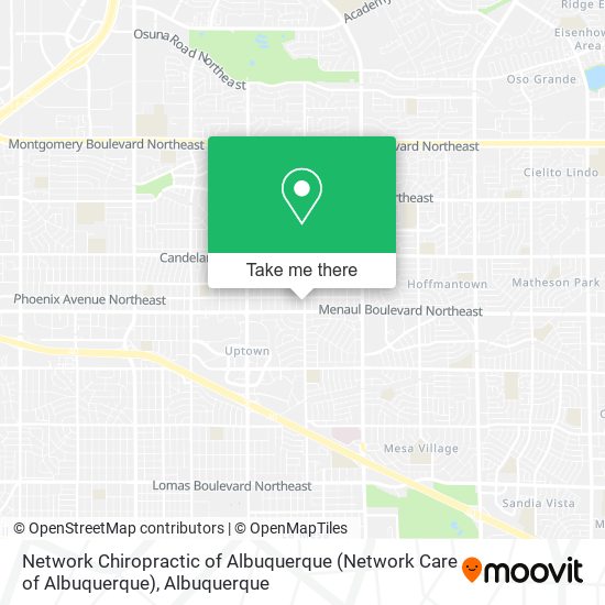 Network Chiropractic of Albuquerque map