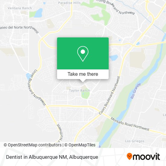 Mapa de Dentist in Albuquerque NM