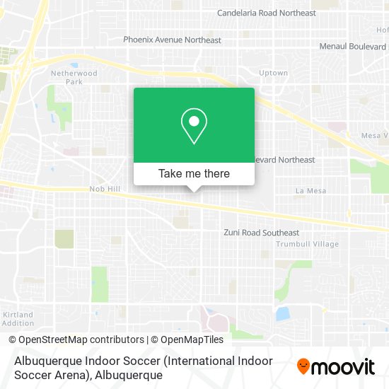 Albuquerque Indoor Soccer (International Indoor Soccer Arena) map