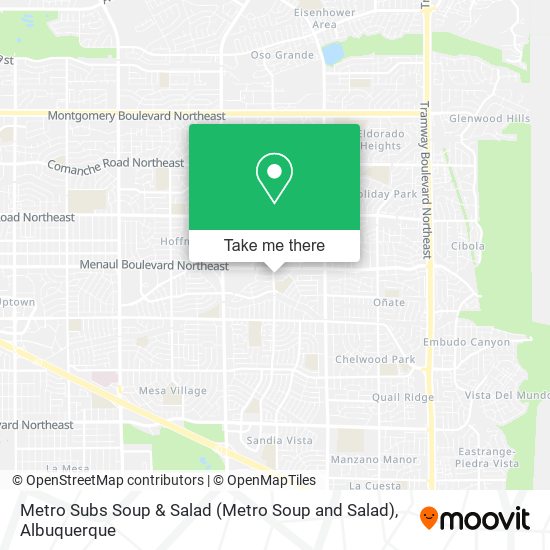 Mapa de Metro Subs Soup & Salad