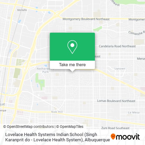 Lovelace Health Systems Indian School (Singh Karanprit do - Lovelace Health System) map