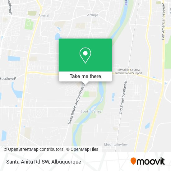 Santa Anita Rd SW map