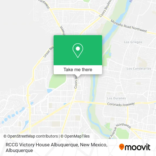 RCCG Victory House Albuquerque, New Mexico map