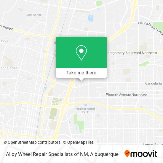 Alloy Wheel Repair Specialists of NM map