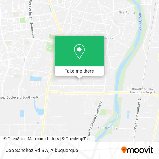 Joe Sanchez Rd SW map