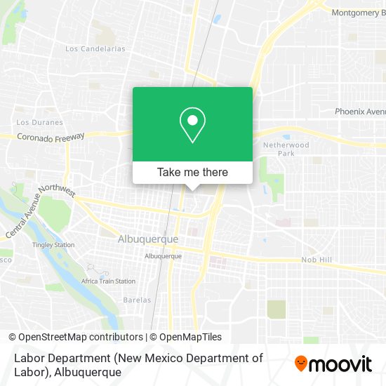 Labor Department (New Mexico Department of Labor) map