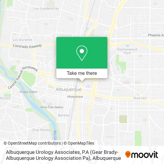 Mapa de Albuquerque Urology Associates, P.A (Gear Brady-Albuquerque Urology Association Pa)