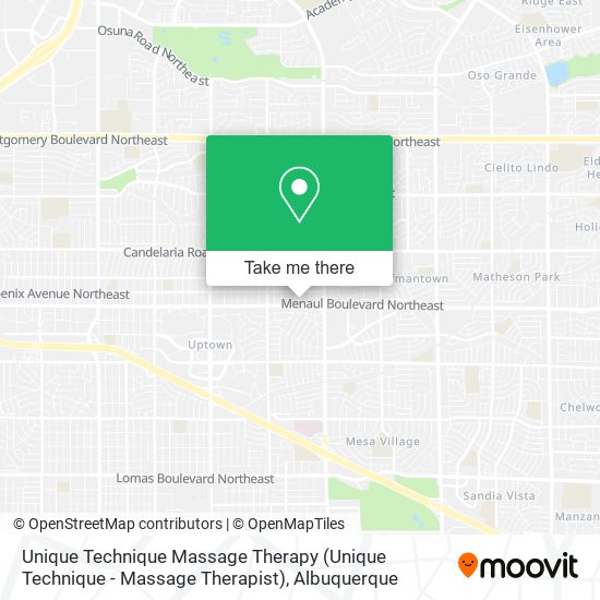 Unique Technique Massage Therapy map