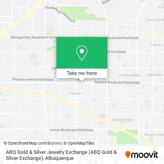 ABQ Gold & Silver Jewelry Exchange map