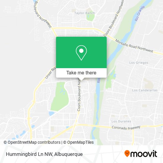 Mapa de Hummingbird Ln NW