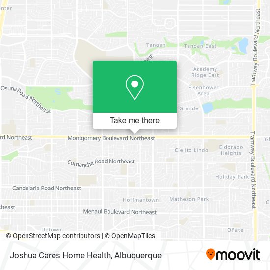 Mapa de Joshua Cares Home Health