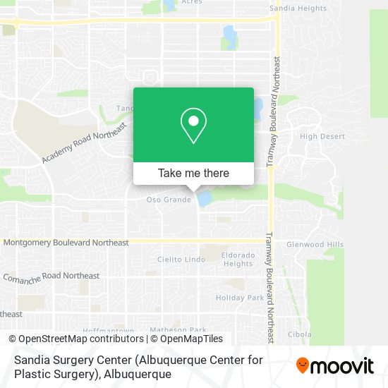 Mapa de Sandia Surgery Center (Albuquerque Center for Plastic Surgery)