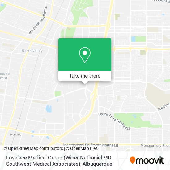 Lovelace Medical Group (Winer Nathaniel MD - Southwest Medical Associates) map