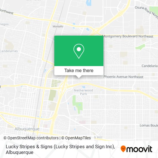 Lucky Stripes & Signs (Lucky Stripes and Sign Inc) map