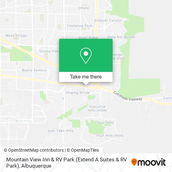 Mapa de Mountain View Inn & RV Park (Extend A Suites & RV Park)