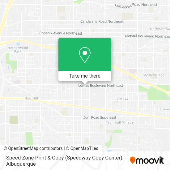 Speed Zone Print & Copy (Speedway Copy Center) map