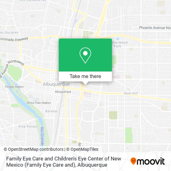 Family Eye Care and Children's Eye Center of New Mexico map