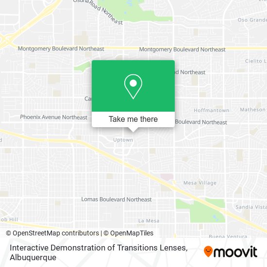 Interactive Demonstration of Transitions Lenses map