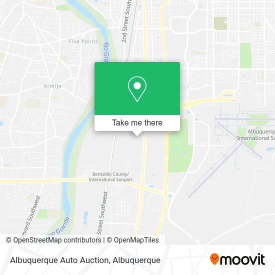 Albuquerque Auto Auction map