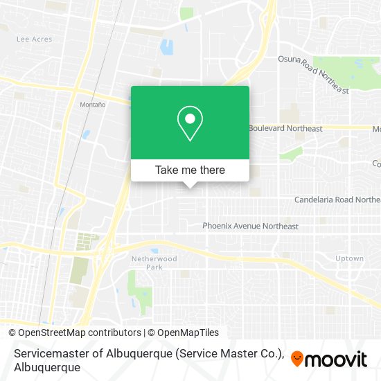 Servicemaster of Albuquerque (Service Master Co.) map