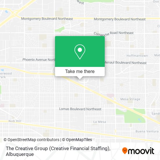 Mapa de The Creative Group (Creative Financial Staffing)