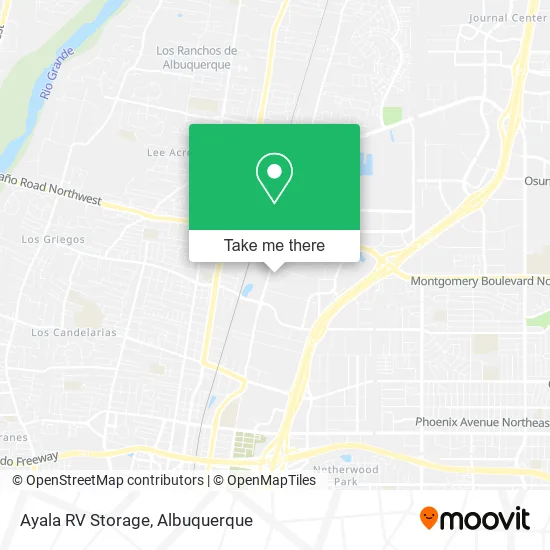 Ayala RV Storage map