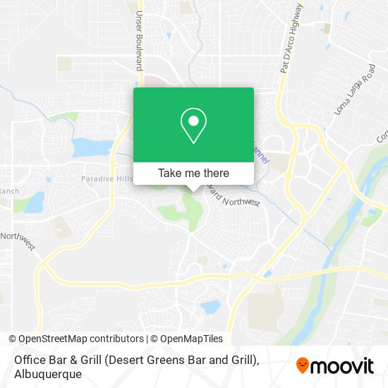Mapa de Office Bar & Grill (Desert Greens Bar and Grill)