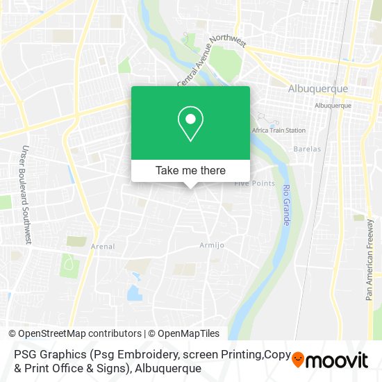 PSG Graphics (Psg Embroidery, screen Printing,Copy & Print Office & Signs) map