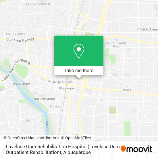 Mapa de Lovelace Unm Rehabilitation Hospital
