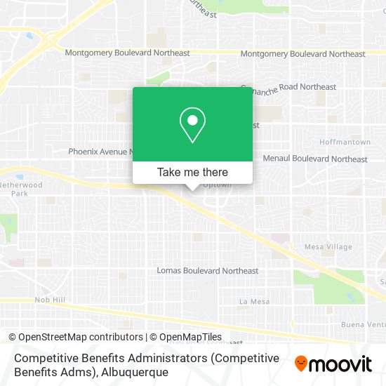 Mapa de Competitive Benefits Administrators (Competitive Benefits Adms)