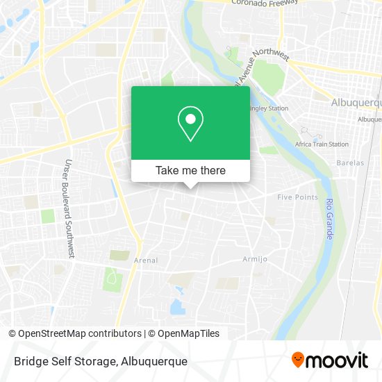 Bridge Self Storage map