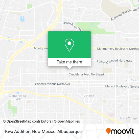 Kiva Addition, New Mexico map