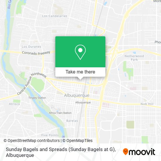 Mapa de Sunday Bagels and Spreads (Sunday Bagels at G)