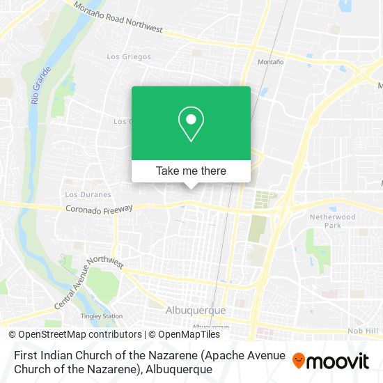 First Indian Church of the Nazarene (Apache Avenue Church of the Nazarene) map