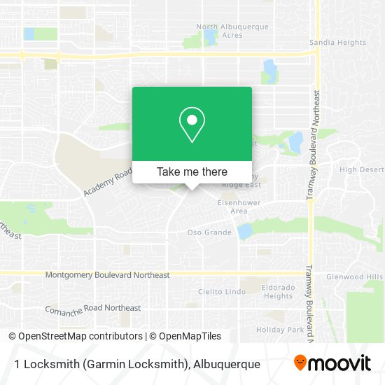 Mapa de 1 Locksmith (Garmin Locksmith)