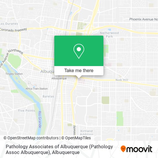 Pathology Associates of Albuquerque (Pathology Assoc Albuquerque) map