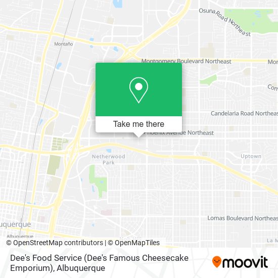 Mapa de Dee's Food Service (Dee's Famous Cheesecake Emporium)