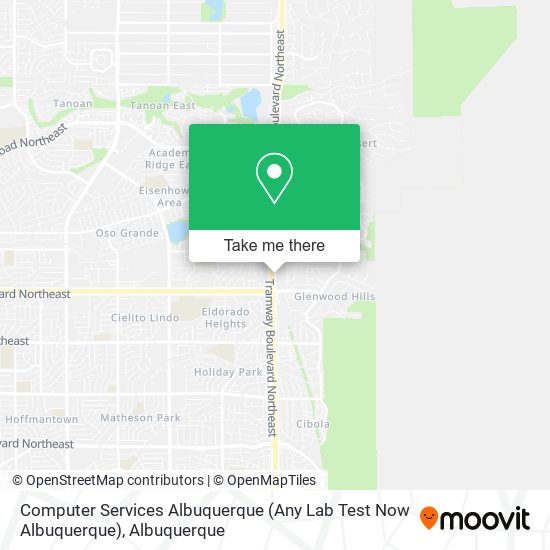 Computer Services Albuquerque (Any Lab Test Now Albuquerque) map