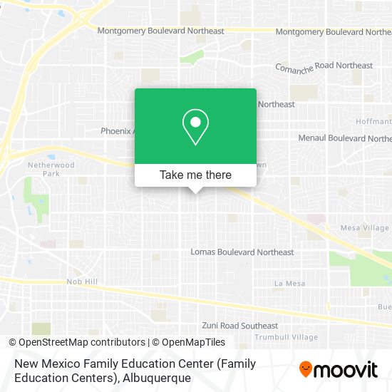 Mapa de New Mexico Family Education Center (Family Education Centers)
