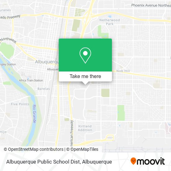 Mapa de Albuquerque Public School Dist