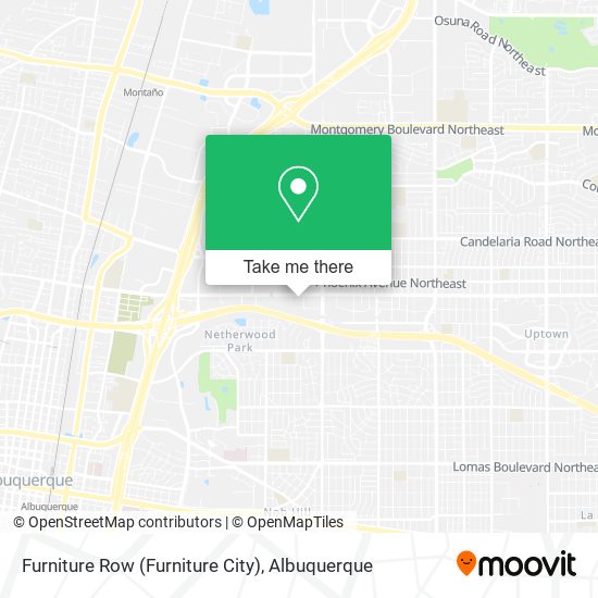 Mapa de Furniture Row (Furniture City)