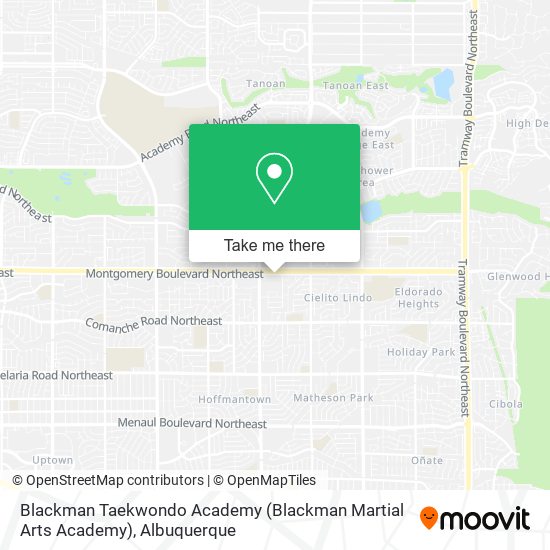 Mapa de Blackman Taekwondo Academy (Blackman Martial Arts Academy)