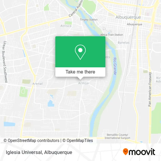 Iglesia Universal map