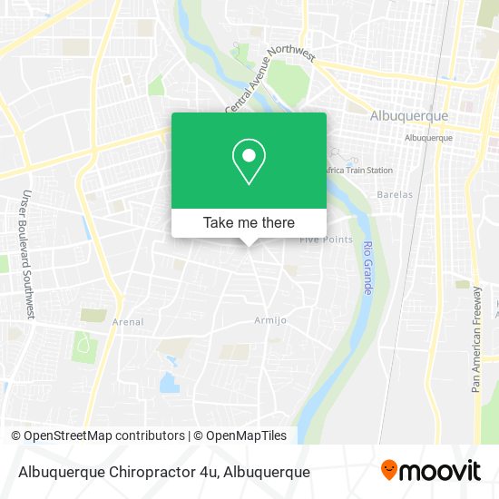 Mapa de Albuquerque Chiropractor 4u